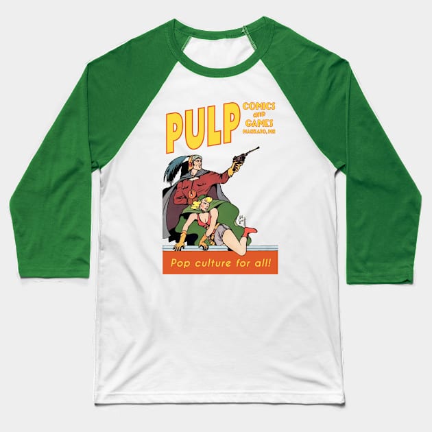 Pulp Space Opera Heroes Baseball T-Shirt by PULP Comics and Games